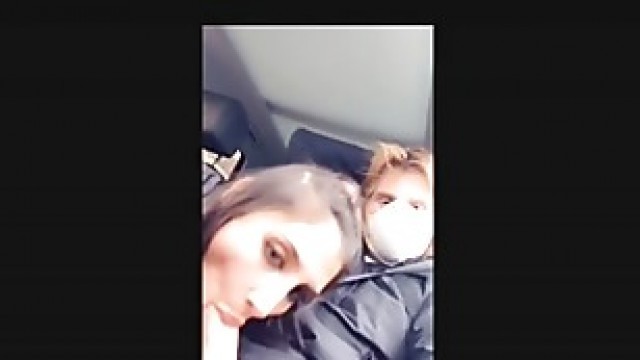 blowjob girl gives head and deepthroat in car to sugar daddy public threesome casting dutch